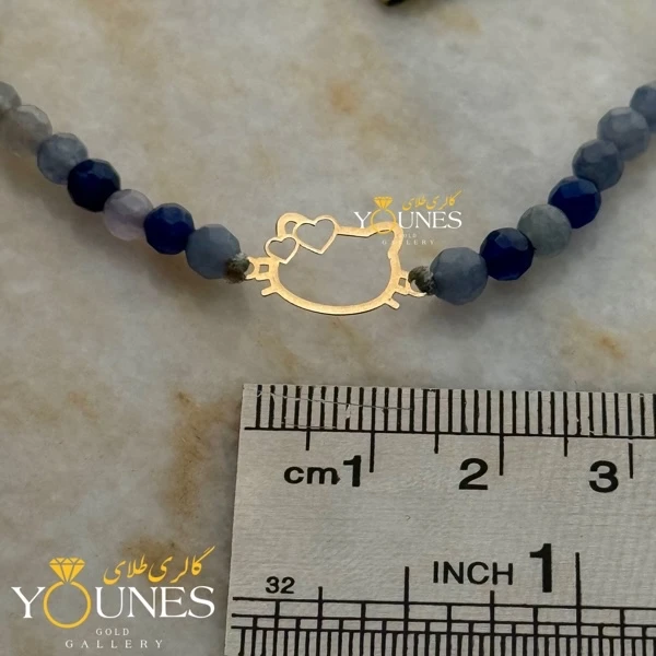 دستبند هلوکیتی طلا لیزری